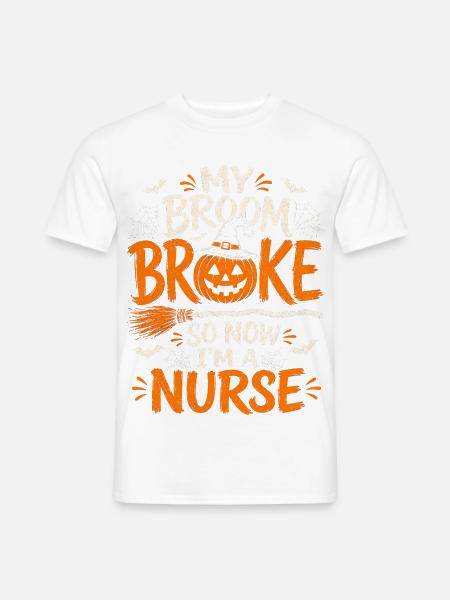 Krankenschwester Krankenpfleger Halloween - Männer T-Shirt - Weiß