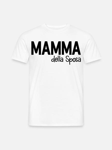 Mamma della Sposa, Italia - Männer T-Shirt - Weiß
