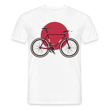 Fixie Fahrrad Japan Style Shirt - Männer T-Shirt - Weiß - Vorne - AI Model Male 178 dark (178cm)