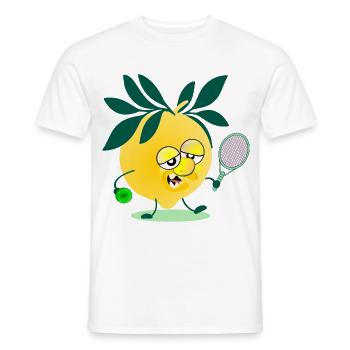Tennis Citron pour enfants - T-shirt homme - blanc - Devant - AI Model Male 178 dark (178cm)