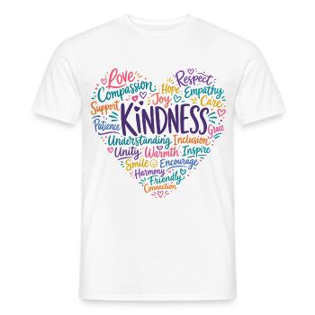 Freundlichkeit Mitgefühl Empathie Respekt - Männer T-Shirt - Weiß - Vorne - AI Model Male 178 dark (178cm)