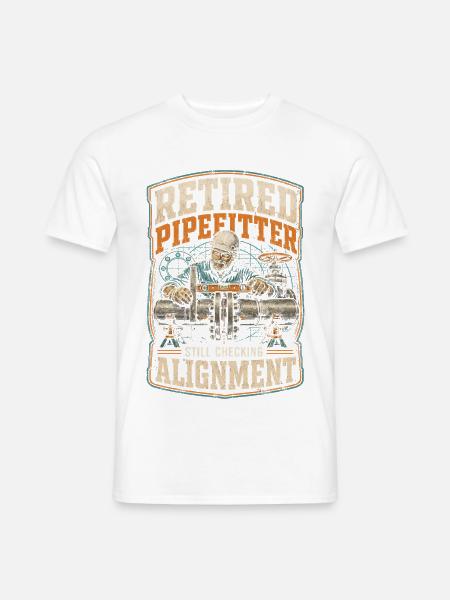 Rohrleger Rohrleitungsbauer - Männer T-Shirt - Weiß