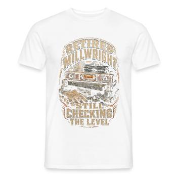 Industriemechaniker Maschinenmonteur - Männer T-Shirt - Weiß - Vorne - AI Model Male 178 dark (178cm)