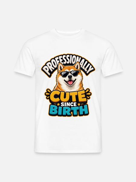 Akita - Männer T-Shirt - Weiß