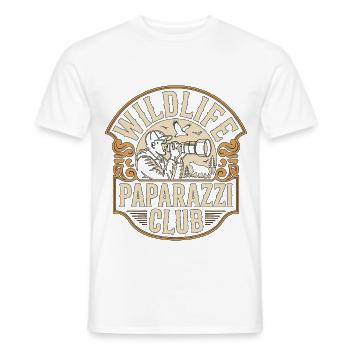 Wildlife Photographer Wildlife Paparazzi Cameraman - Männer T-Shirt - Weiß - Vorne - AI Model Male 178 dark (178cm)