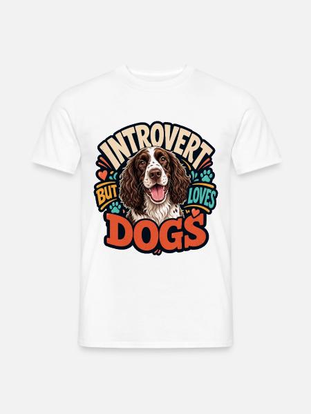 Englischer Springer-Spaniel - Männer T-Shirt - Weiß