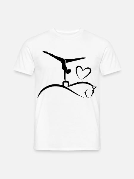 Voltigieren - Männer T-Shirt - Weiß