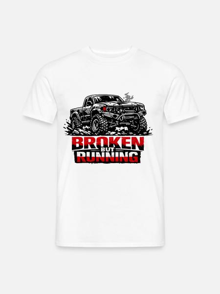 Broken But Running Offroad Truck - Männer T-Shirt - Weiß