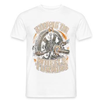 Industriemechaniker Maschinenmonteur - Männer T-Shirt - Weiß - Vorne - AI Model Male 178 dark (178cm)