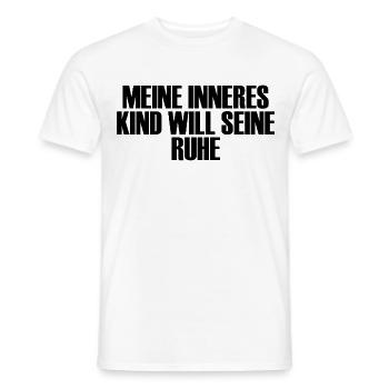 Mein inneres Kind will seine Ruhe - Männer T-Shirt - Weiß - Vorne - AI Model Male 178 dark (178cm)