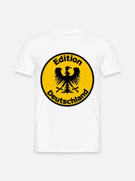 Edition Deutschland Emblem - Männer T-Shirt - Weiß