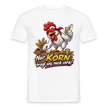 Kornhuhn  - Männer T-Shirt - Weiß - Vorne - AI Model Male 178 dark (178cm)
