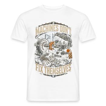 Industriemechaniker Dont Fix Themselves - Männer T-Shirt - Weiß - Vorne - AI Model Male 178 dark (178cm)