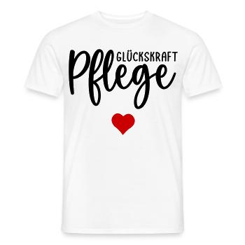 Pflege Pflegefachkraft Herz - Männer T-Shirt - Weiß - Vorne - AI Model Male 178 dark (178cm)