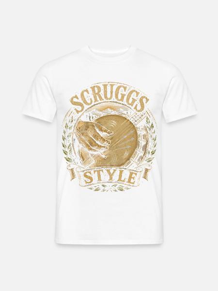 Bluegrass Musik Scruggs Style - Männer T-Shirt - Weiß