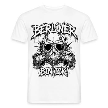 Berliner bin ick Graffiti - Männer T-Shirt - Weiß - Vorne - AI Model Male 178 dark (178cm)