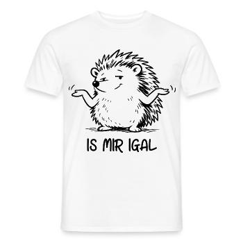 Igel - is mir igal - Männer T-Shirt - Weiß - Vorne - AI Model Male 178 dark (178cm)