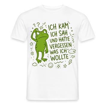 Ich kam ich sah und hatte vergessen was ich wollte - Männer T-Shirt - Weiß - Vorne - AI Model Male 178 dark (178cm)