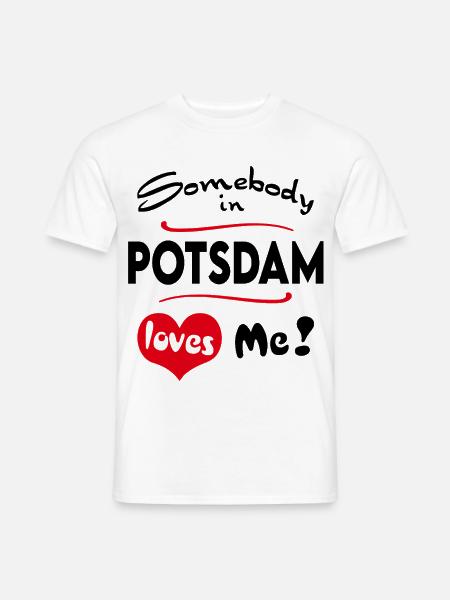 Potsdam Stadt Urban T-Shirt City Heimatliebe Town - Männer T-Shirt - Weiß