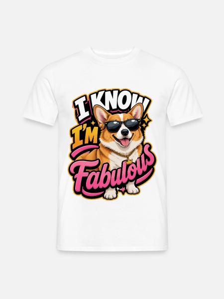 Pembrokenwelshcorgi - Männer T-Shirt - Weiß