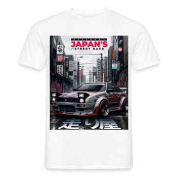 Japan Street Race Drift  - Männer T-Shirt - Weiß - Vorne - AI Model Male 178 dark (178cm)