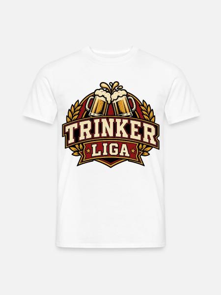 Trinker Liga Bierkrüge - Männer T-Shirt - Weiß