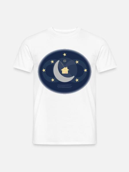 Krebs - der Mondschein - Hüter - Männer T-Shirt - Weiß