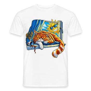 Dein Optimismus stört meine innere Ruhe - Männer T-Shirt - Weiß - Vorne - AI Model Male 178 dark (178cm)