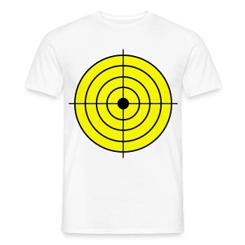 Zielscheibe Target - Männer T-Shirt - Weiß - Vorne - AI Model Male 178 dark (178cm)