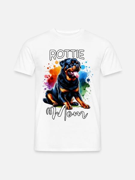 Rottweiler Mama - Männer T-Shirt - Weiß