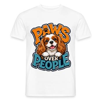 Kavallerier King Charles Spaniel - Männer T-Shirt - Weiß - Vorne - AI Model Male 178 dark (178cm)