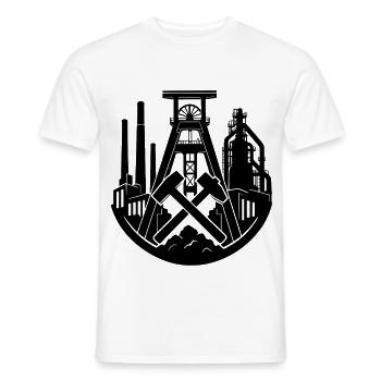Bergbau Zeche  - Männer T-Shirt - Weiß - Vorne - AI Model Male 178 dark (178cm)