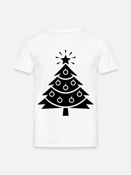 Weihnachtsbaum - Männer T-Shirt - Weiß
