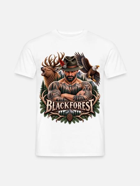 Wächter des Schwarzwalds - Männer T-Shirt - Weiß