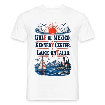 Gulf of Mexico Kennedy Center Lake Ontario Vintage - Männer T-Shirt - Weiß - Vorne - AI Model Male 178 dark (178cm)