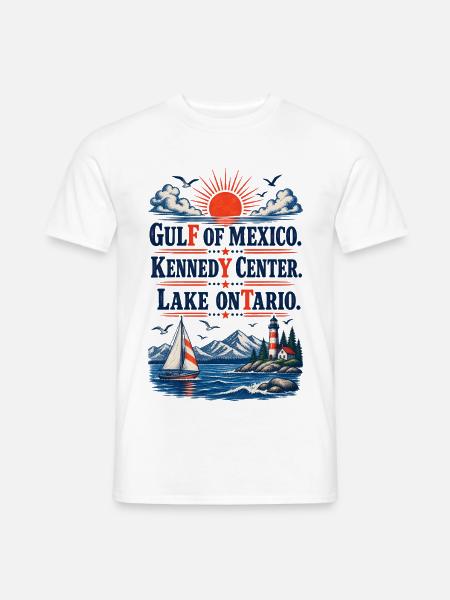 Gulf of Mexico Kennedy Center Lake Ontario Vintage - Männer T-Shirt - Weiß