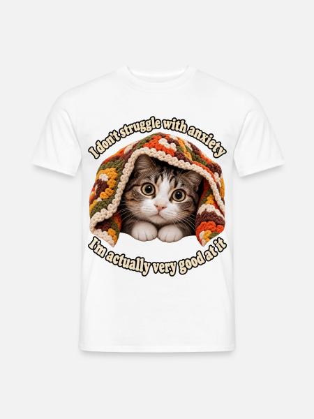 Gut in Angst - Männer T-Shirt - Weiß