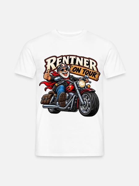Rentner on Tour - Männer T-Shirt - Weiß