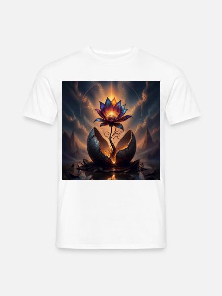 Blume - Männer T-Shirt - Weiß