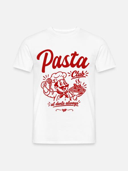 Pasta Club - Männer T-Shirt - Weiß