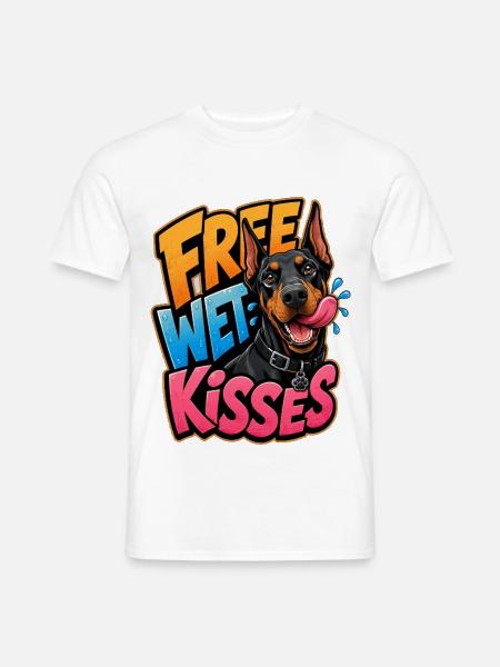 Dobermann - Männer T-Shirt - Weiß