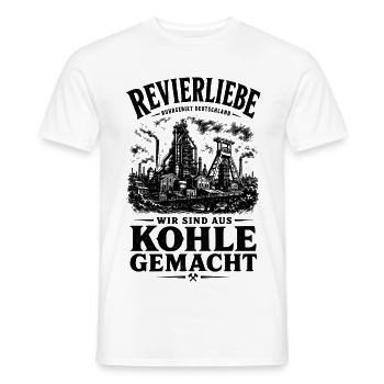 Ruhrpott Revierliebe - Männer T-Shirt - Weiß - Vorne - AI Model Male 178 dark (178cm)