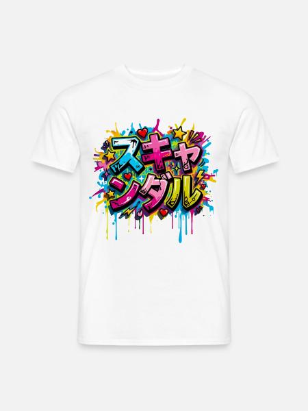Skandal — スキャンダル - Männer T-Shirt - Weiß