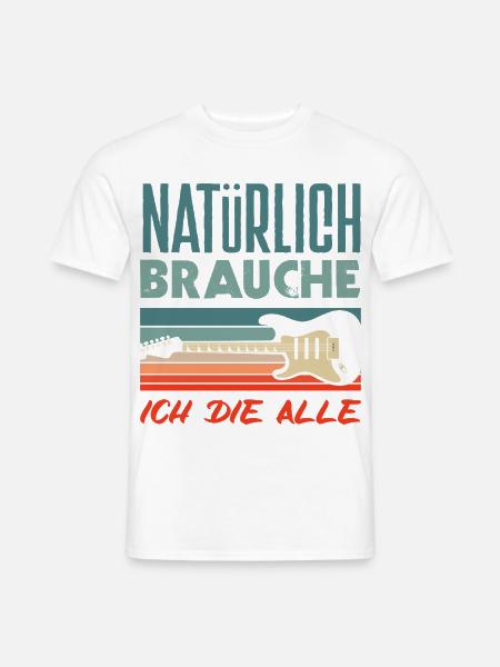 Lustiges Musiker - Männer T-Shirt - Weiß