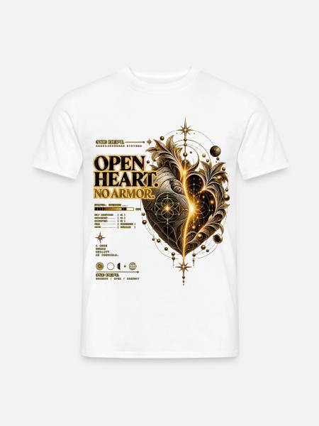 2618-3Y 3YE ABTEILUNG – OFFENES HERZ - Männer T-Shirt - Weiß