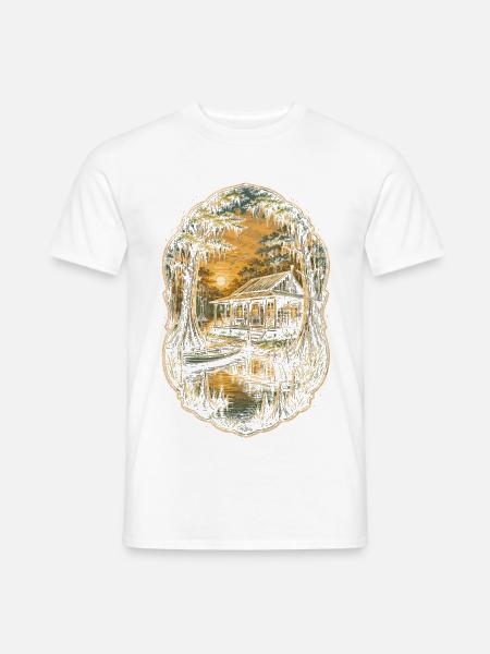 Cajun Kultur - Männer T-Shirt - Weiß
