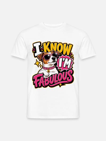 Jack Russell Terrier - Männer T-Shirt - Weiß