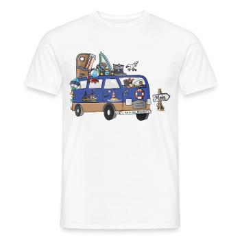 Küsten Nordsee Ostsee Camper Wohnmobil - Männer T-Shirt - Weiß - Vorne - AI Model Male 178 dark (178cm)
