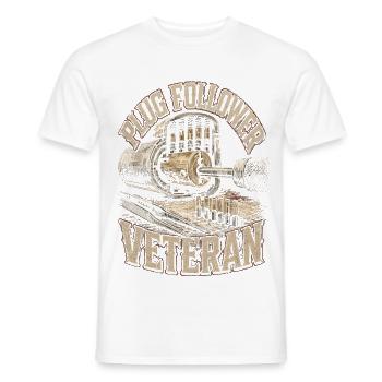 Schlosser Schlüsseldienst Plug Follower Veteran - Männer T-Shirt - Weiß - Vorne - AI Model Male 178 dark (178cm)