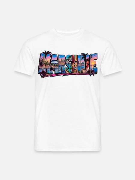 Marseille - Männer T-Shirt - Weiß